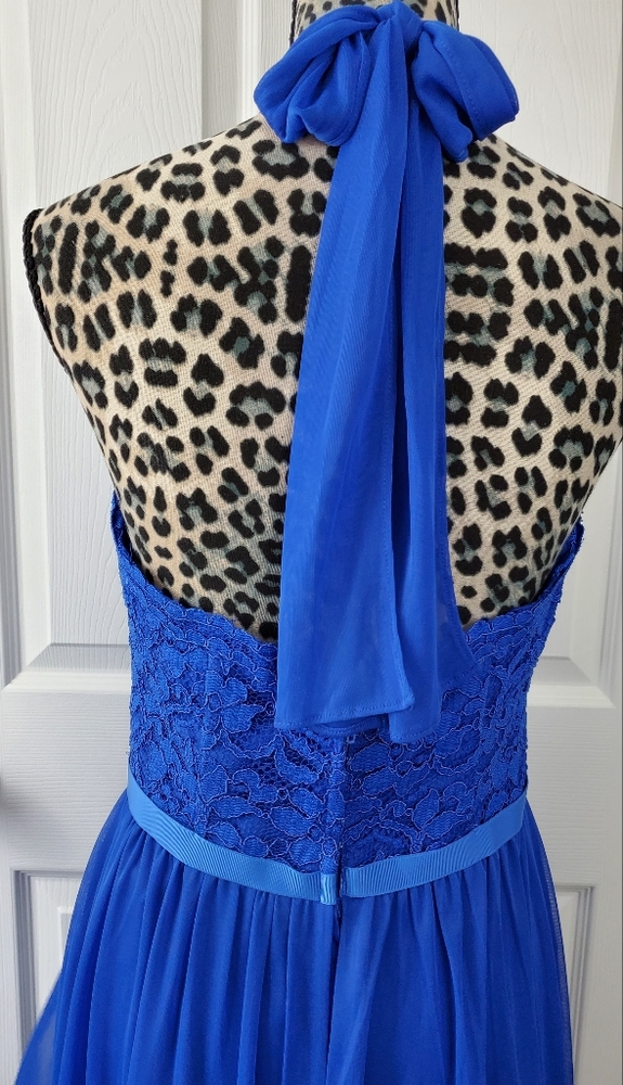 David's Bridal Lace Halter Dress - Picture 7 of 14